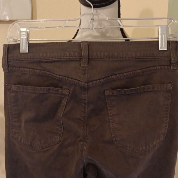 J Brand Mid Rise Super Skinny Jeans In Dark Olive Green - Picture 7 of 15